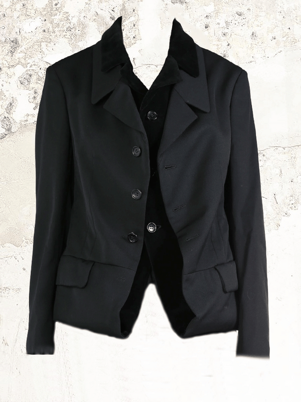 Comme Des Garçons Samt Vollar Blazer