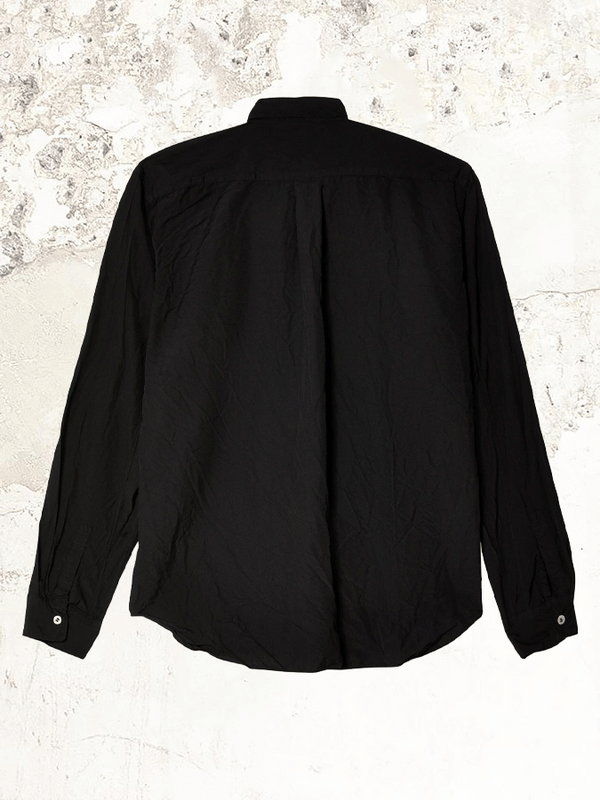 Black Comme Des Garçons zip-up shirt