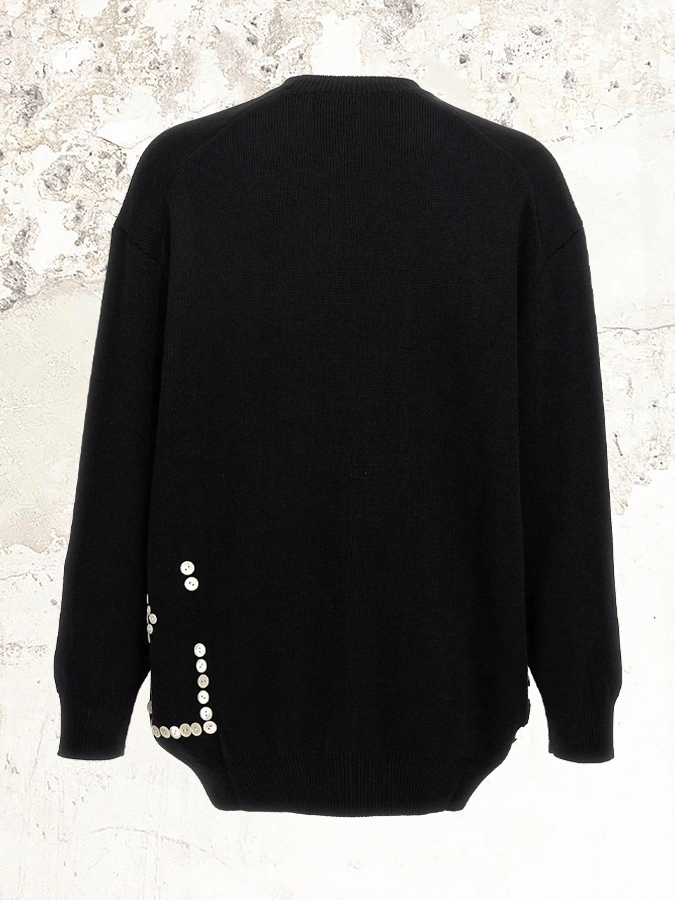 Comme Des Garçons Homme Plus 鈕扣細節毛衣