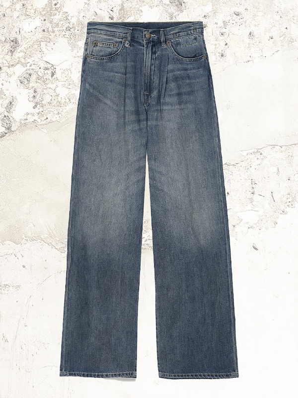 R13 Damon pleated denim jeans