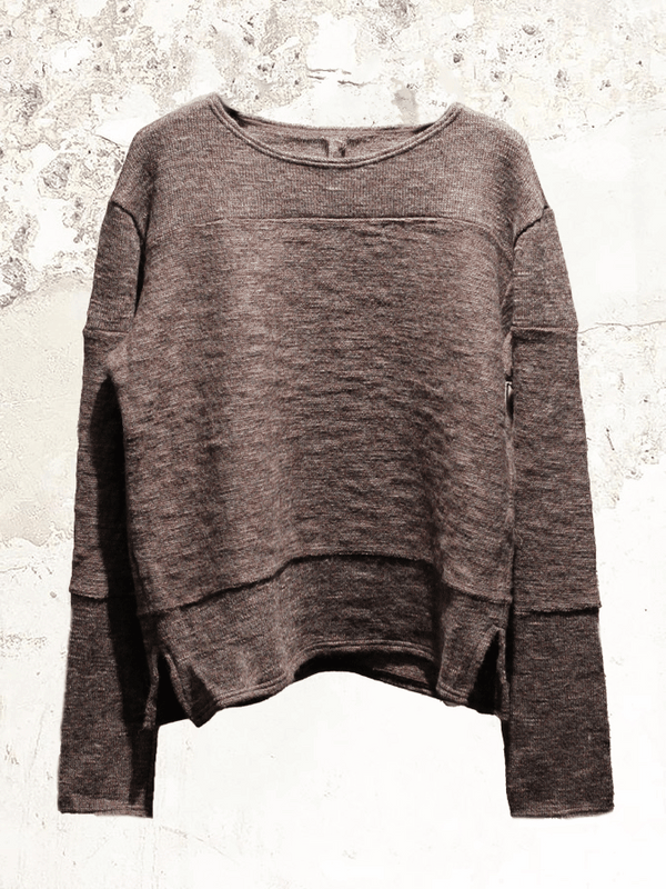 Klasica round neck wool jumper