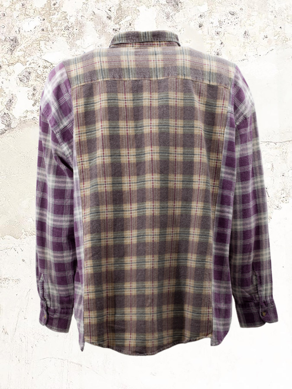needles rebuild flannel shirt