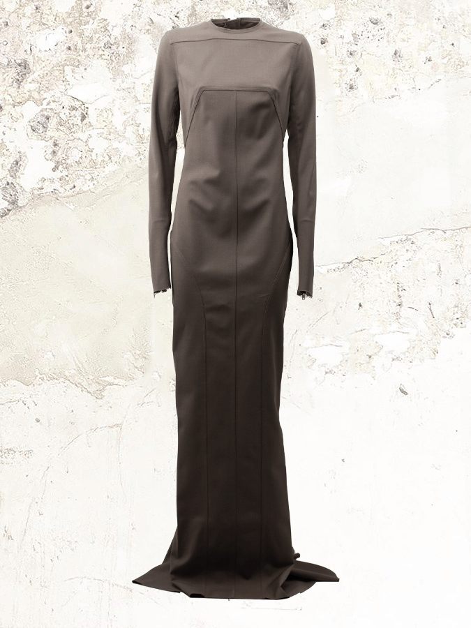 RICK OWENS 緊身及踝長洋裝