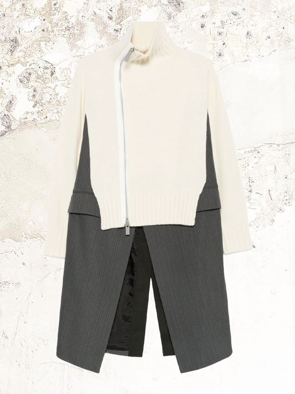 sacai panelled jacket