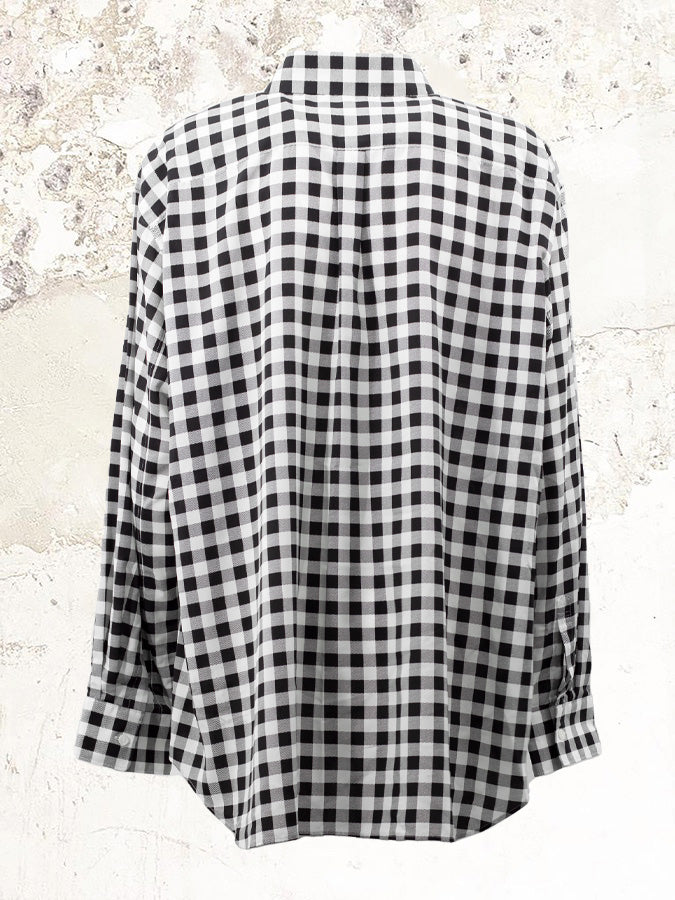 COMME DES GARCONS check-print shirt