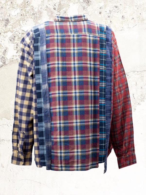 needles rebuild flannel shirt