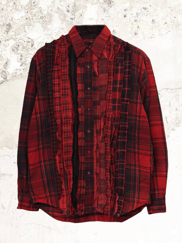 Needles wide flannel ribbon shirt