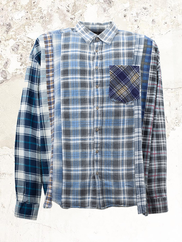 needles rebuild flannel shirt