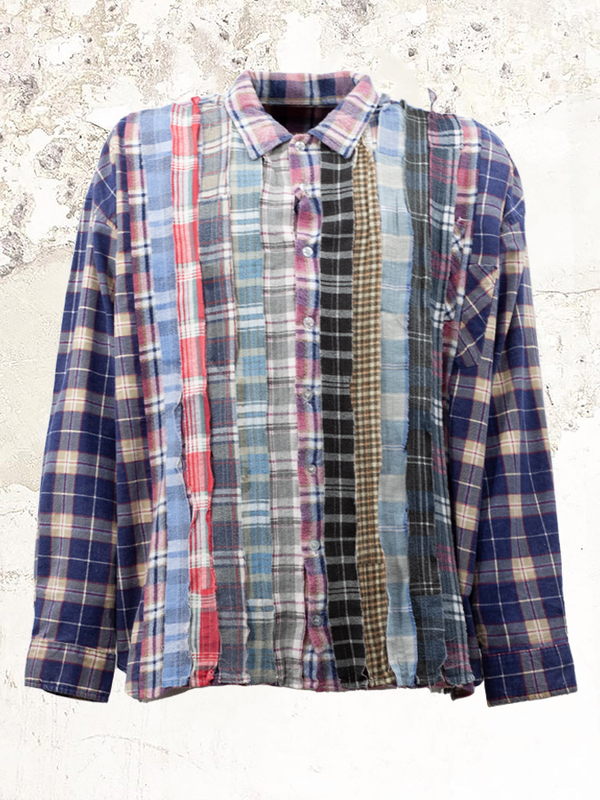 needles rebuild flannel shirt