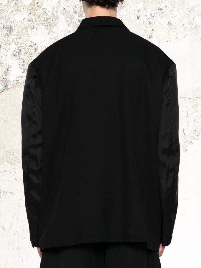 黑色Comme Des Garçons單排扣西裝外套