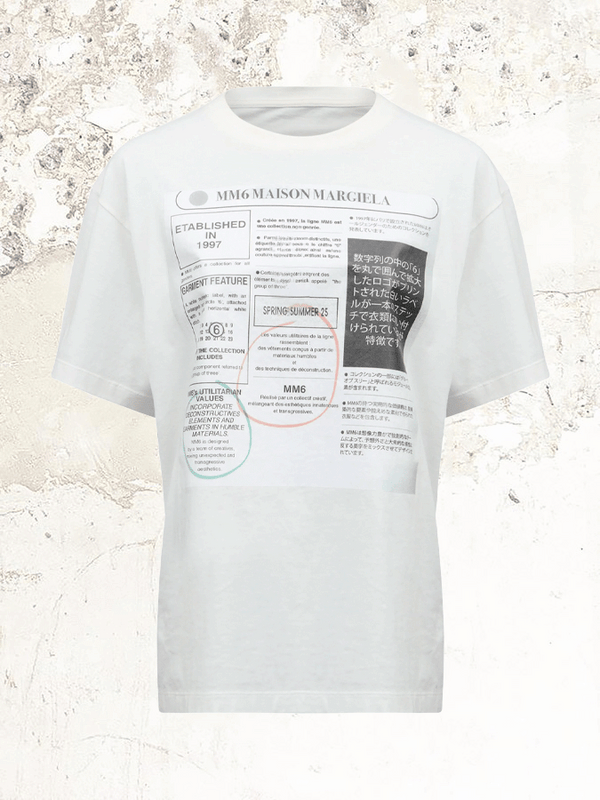 MM6 Maison Margiela graphic-print T-shirt – MDE MM6 Maison Margiela graphic-print T-shirt – MDE