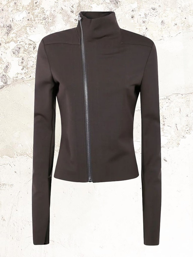 RICK OWENS Jacke mit hohem Kragen