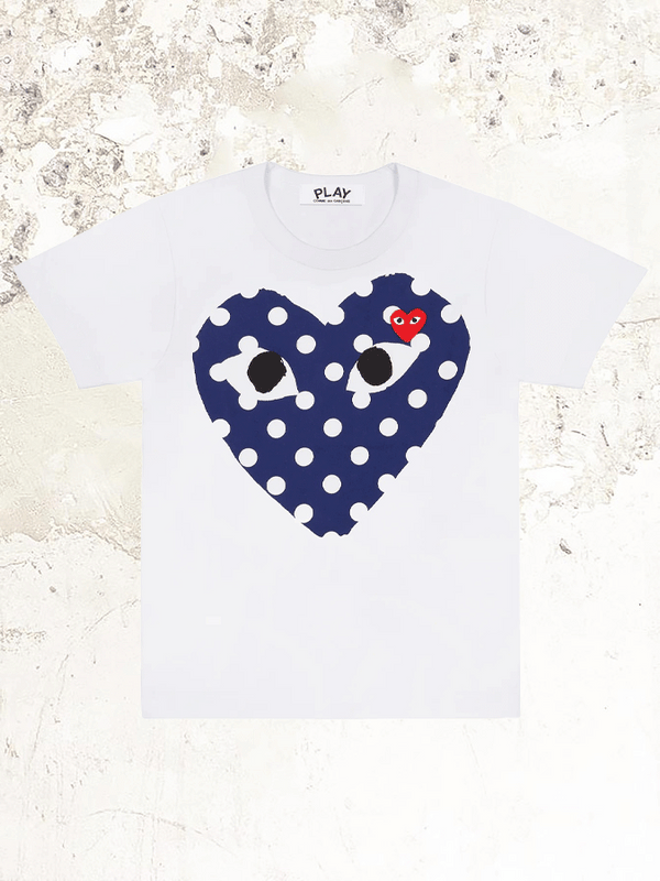 Comme Des Garcons Play heart print t shirt MDE