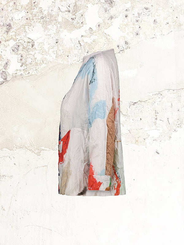Daniela Gregis Abstract-print crinkled blouse