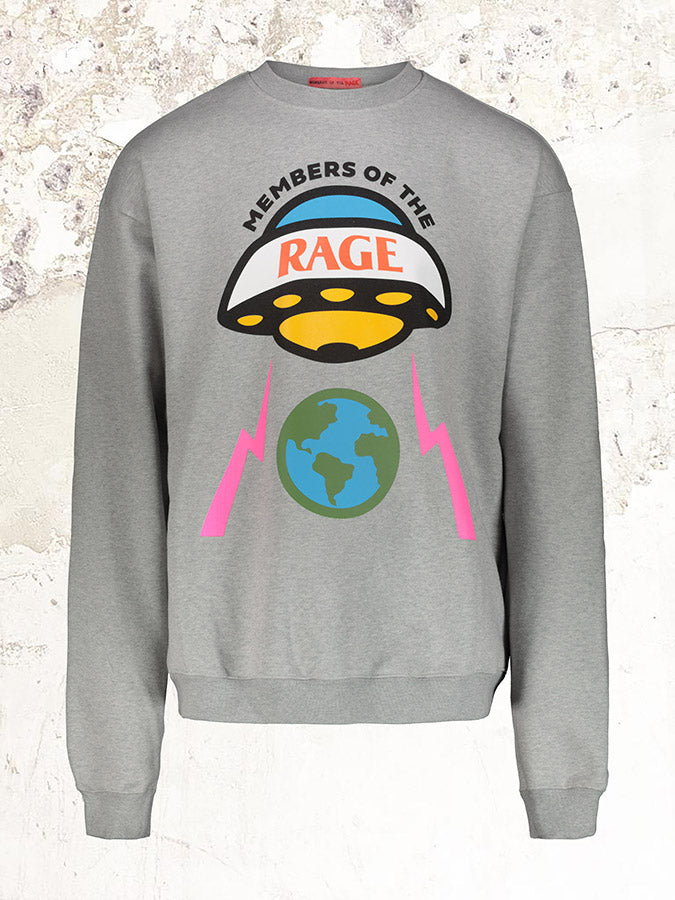 Members of the rage Planet grey Crew-neck Sweatshirt