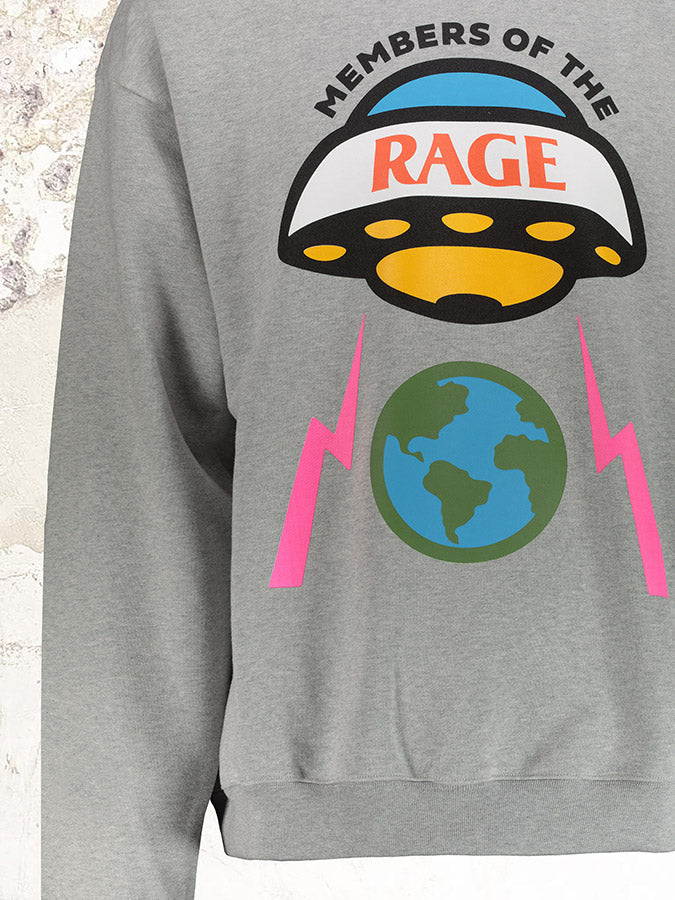 Members of the rage Planet grey Crew-neck Sweatshirt