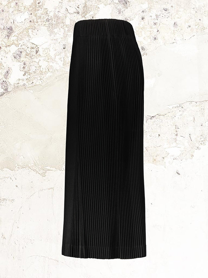 Homme Plissé Issey Miyake black wide-leg cropped trousers