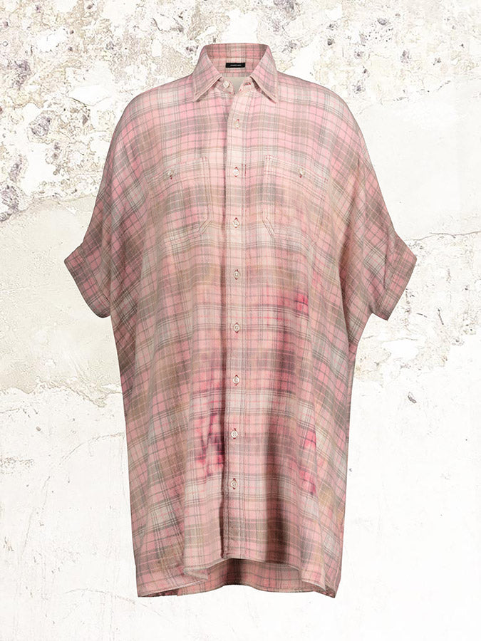 R13 Oversized Checked Cotton Shirt