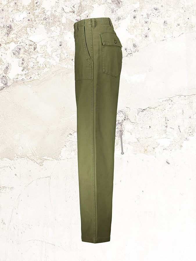 R13 Olive Wide-Leg Trousers