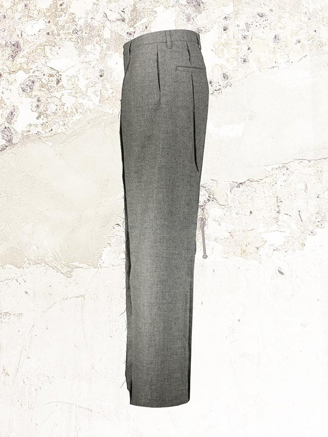 R13 Wool Wide-leg Grey Trousers