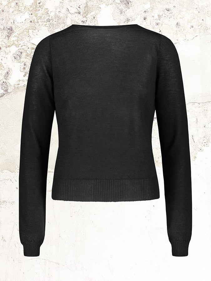 Rick Owens black fine-knit jumper