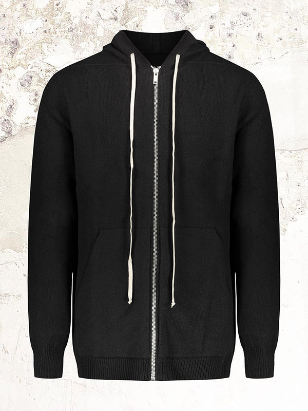 Rick Owens zip-up hooded jacket