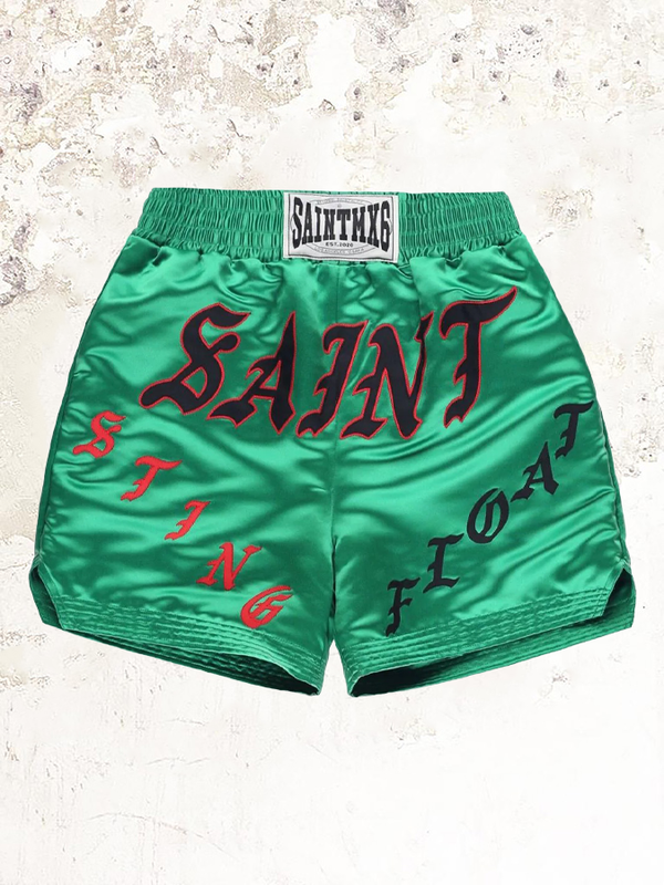Saint Michael light green boxing shorts