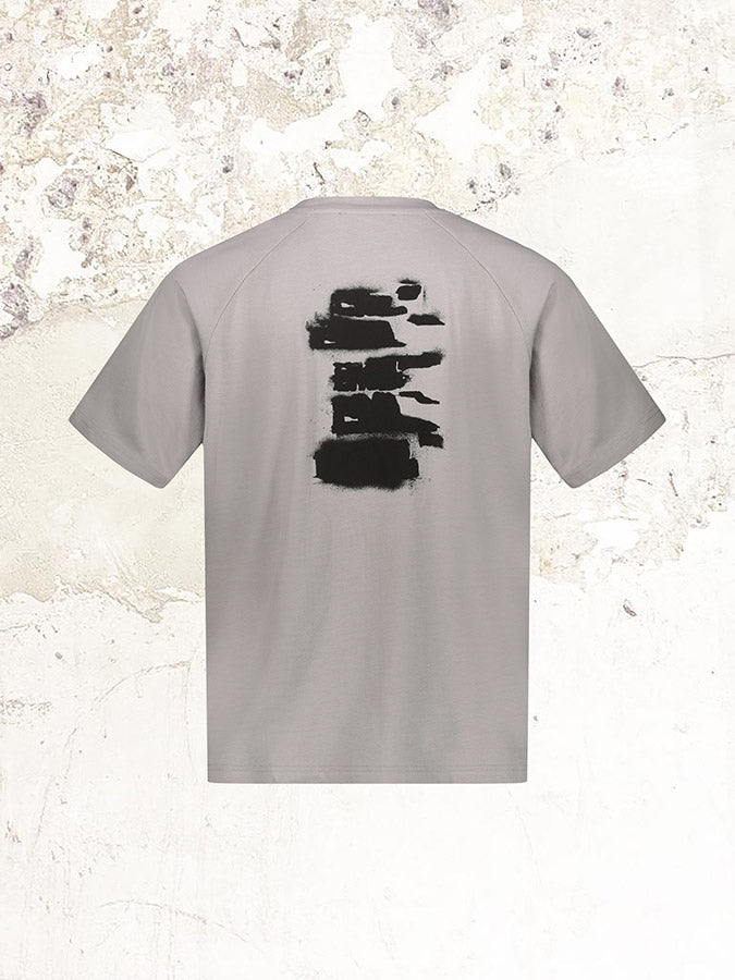 HELIOT EMIL Light Grey Graphic-Print T-Shirt