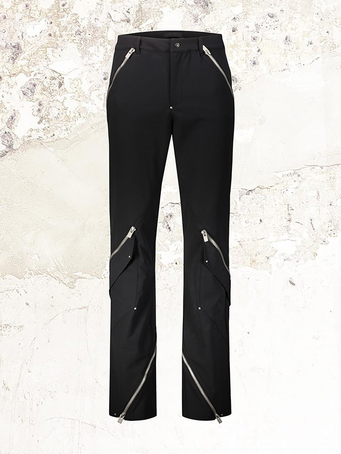 HELIOT EMIL Zip-Detailed black Pants