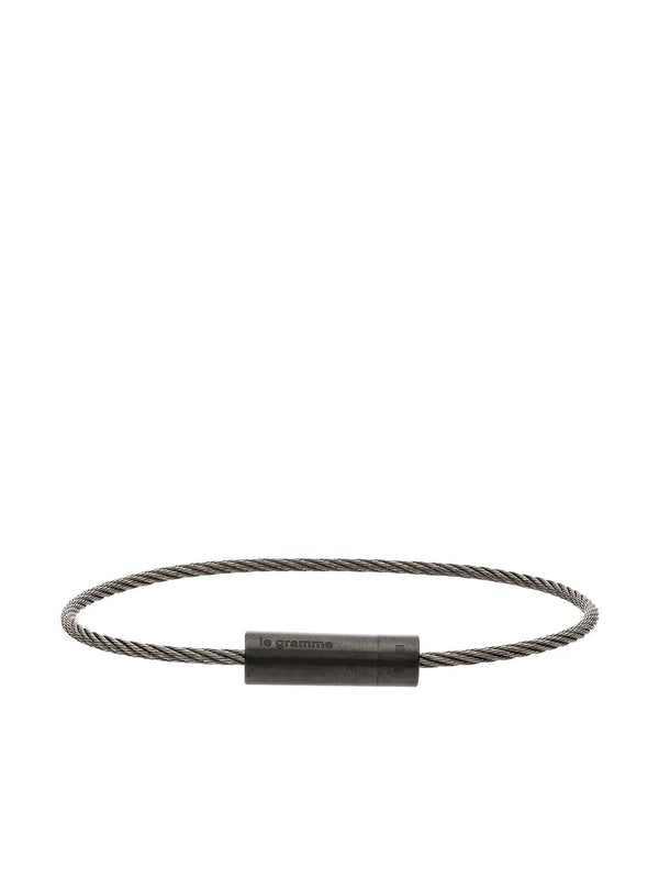 Le 5g brushed ceramic cable bracelet