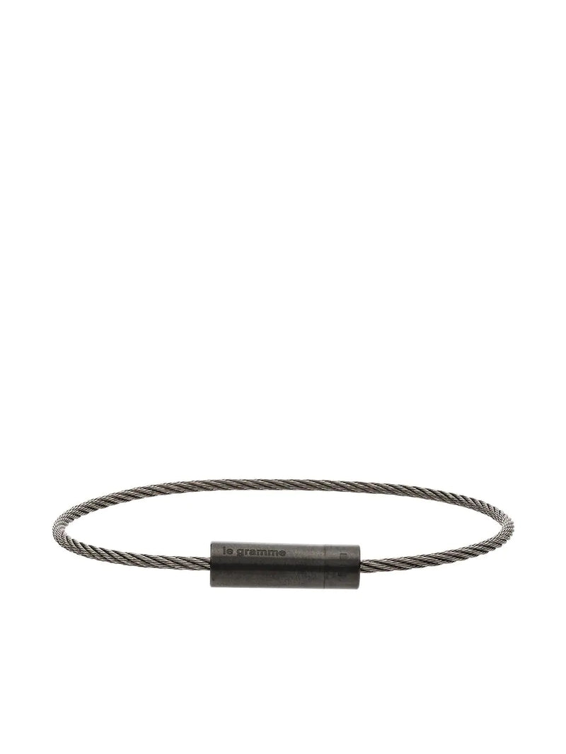 Le 5g brushed ceramic cable bracelet