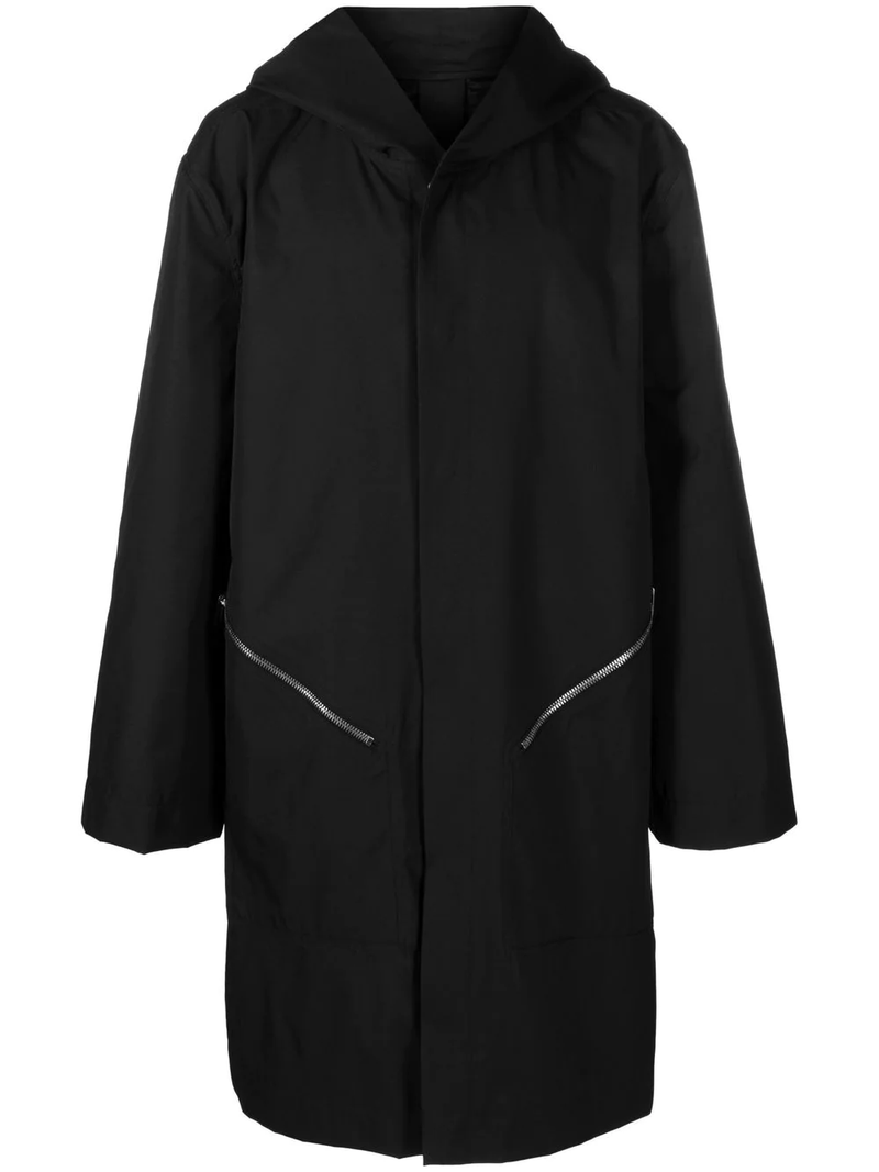 Rick Owens  hooded oversized raincoat